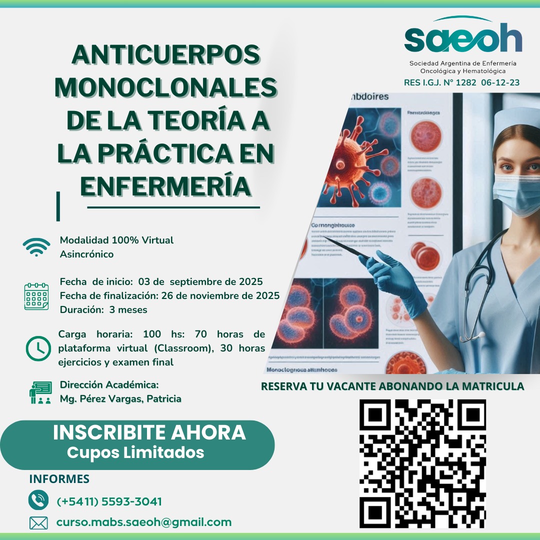 Curso de Anticuerpos Monoclonales. Comienza el 3 de septiembre 2025.
